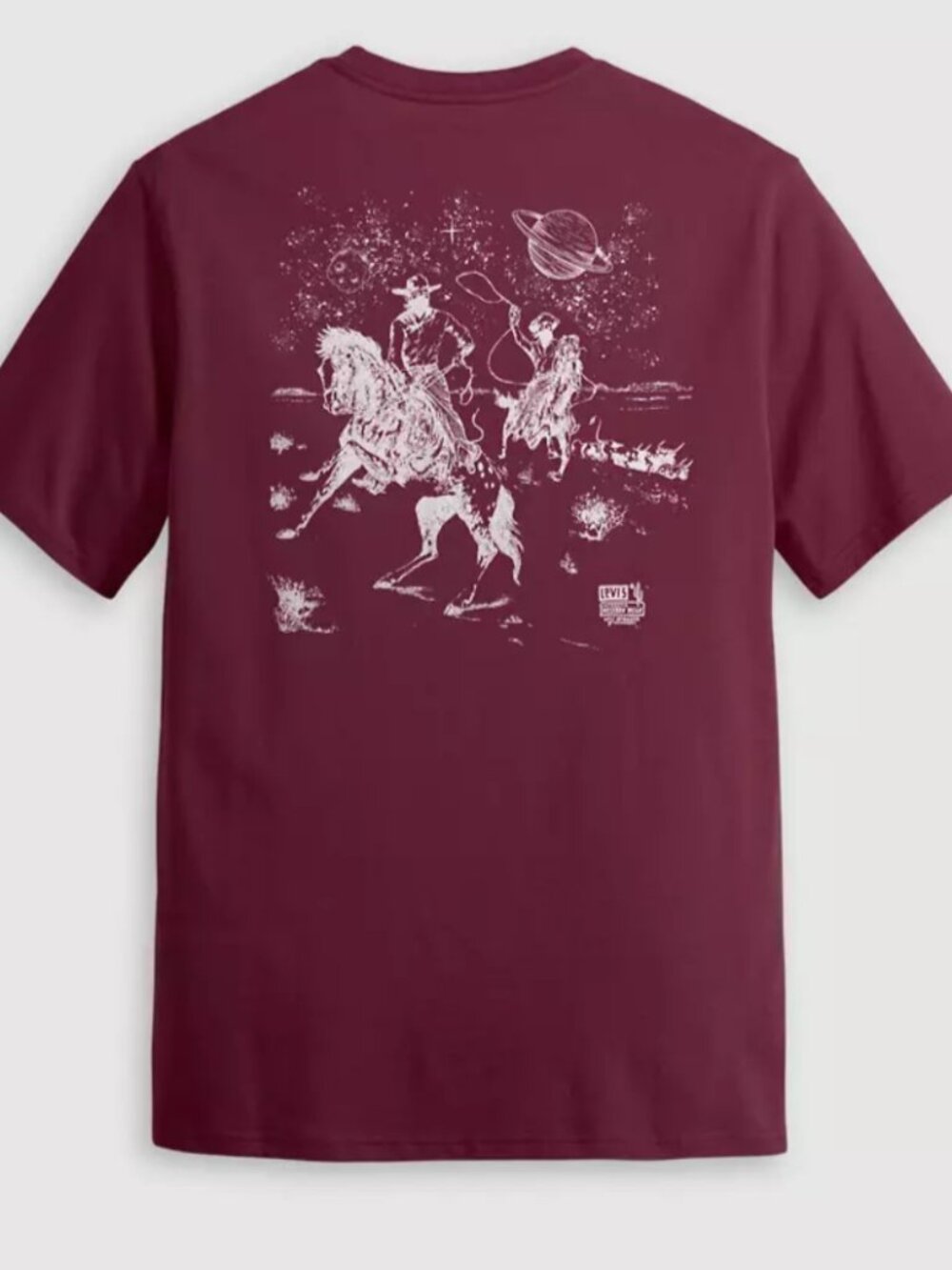 Levi's Relaxed Fit Short Sleeve Graphic T-Shirt Space Cowboy Western wear - Picture 10 of 10